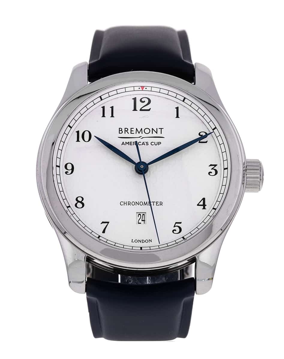 Bremont Americas Cup AC1 Silver Arabic Dial Rubber Strap